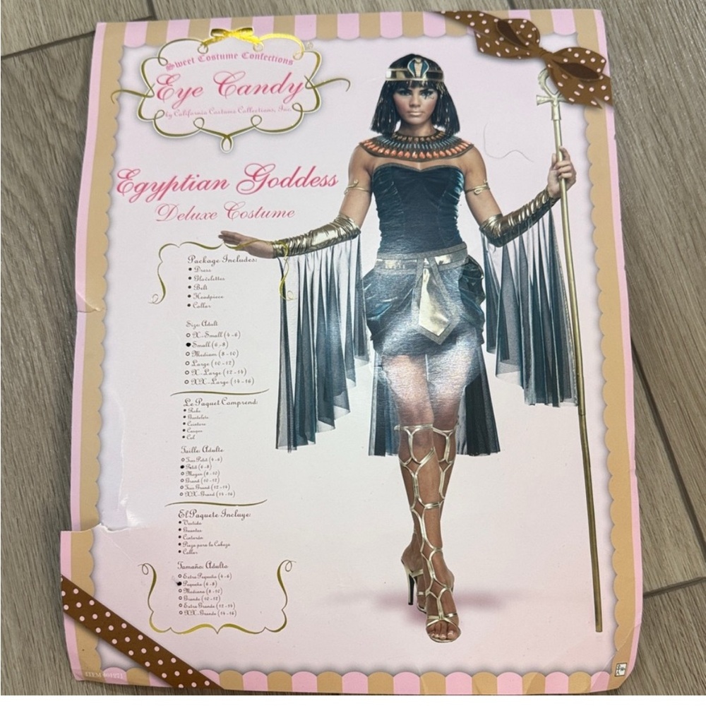 Egyptian Goddess Deluxe Costume Women's size
Small Halloween Cosplay Costume